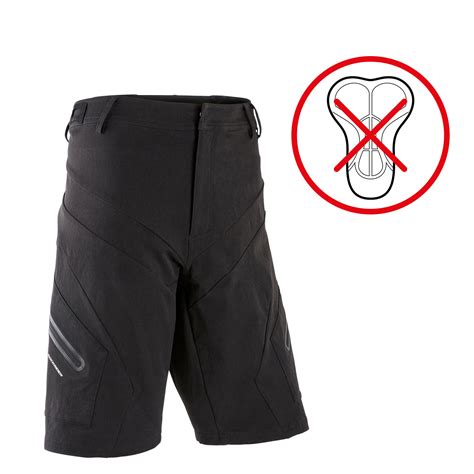 Mens Mountain Biking Shorts Expl 700 Black Black Rockrider