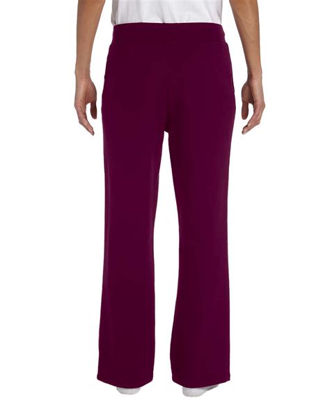 gildan-womens-sweatpants-with-pockets-open-bottom-50-50-sizes-s-2xl-g184fl-ebay