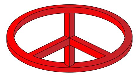 3d Peace Sign Clip Art Image Clipsafari