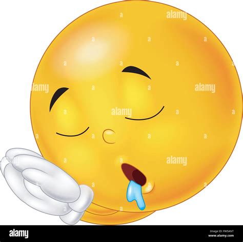 Sleeping Cartoon Smiley Emoticon Stock Vector Image And Art Alamy