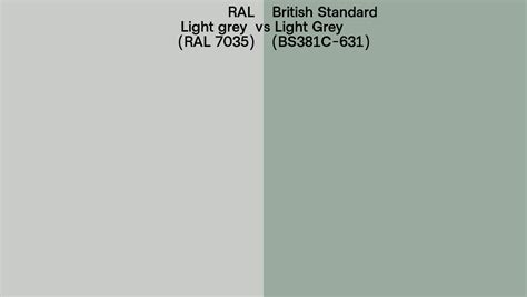 Ral Light Grey Ral 7035 Vs British Standard Light Grey Bs381c 631