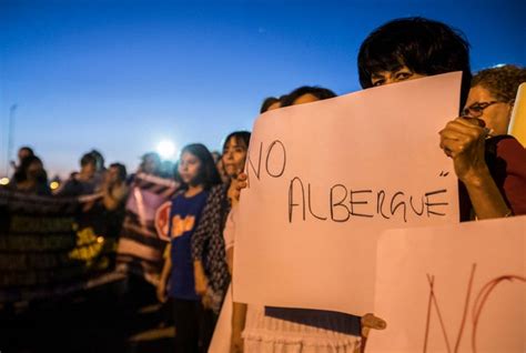 Migrants Shelter For Us Asylum Seekers Returned To Mexico Protested