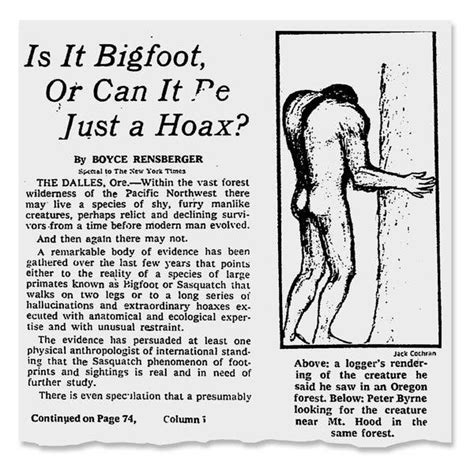 The Fbi Once Helped In The Hunt For Bigfoot The New York Times