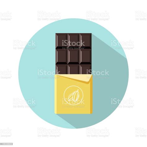 Ilustración De Icono De La Barra De Chocolate Abra El Sabroso Chocolate