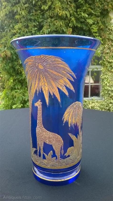 Antiques Atlas Moser Blue Glass Vase