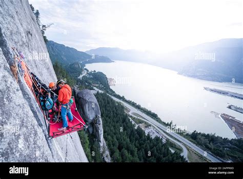 Big Wall Climbing With Portaledge Squamish British Columbia Canada