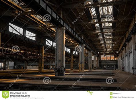 Large Industrial Hall Of A Repair Station Stock Photo Image Of