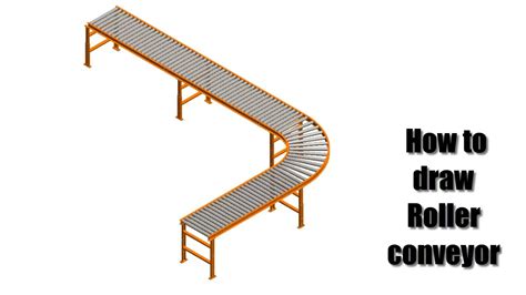 Roller Conveyor How To Draw Roller Conveyor Solidworks Youtube