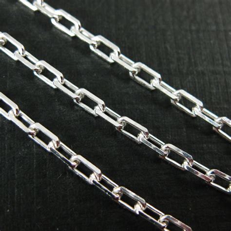 Sterling Silver Diamond Cut Box Chain With A Size Of 3mm