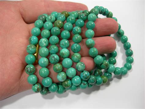 Howlite Turquoise 8mm Round Beads 23 Beads 1 Set A Quality HSG11