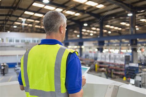 Supervisor With Clipboard In Factory Stock Image F0160206