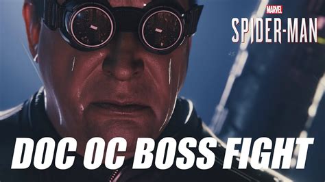 Spider Man Ps4 Doctor Octopus Boss Fight Gameplay Youtube