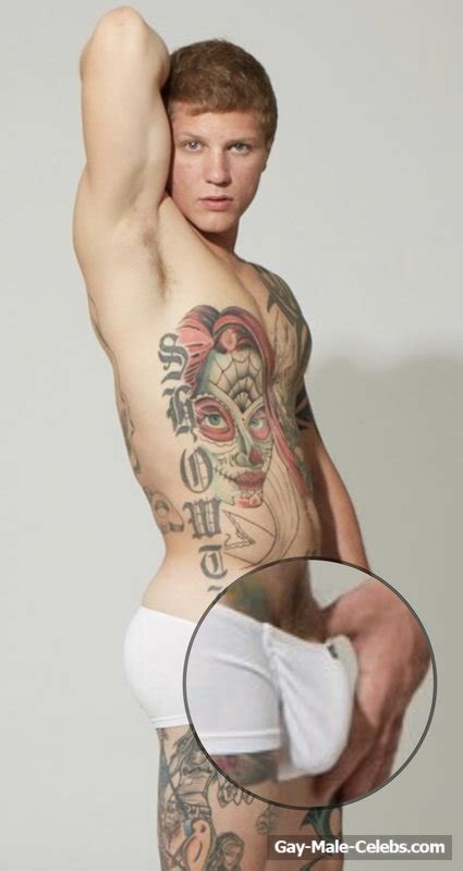 American Mma Fighter Brett Shoenfelt Posing Frontal Naked Sexy Underwear The Nude Male