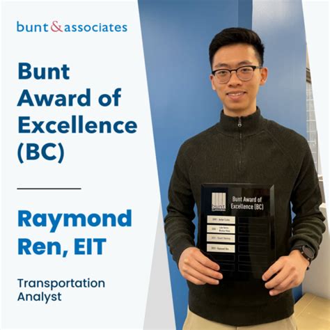 2022 Bunt Award Of Excellence Bc Bunt And Associates Transportation