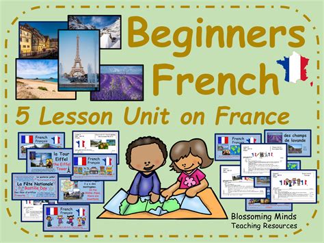 French 5 Lesson Unit Bundle France Teaching Resources