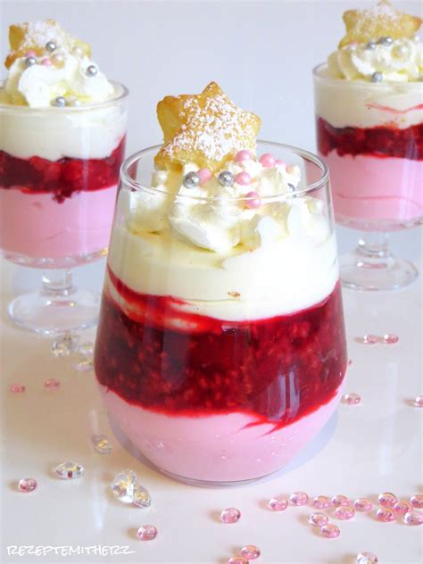 X-MAS Mascarpone - Sahne -Creme mit Himbeeren