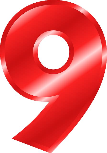 Number 9 Png Transparent Image Download Size 448x640px