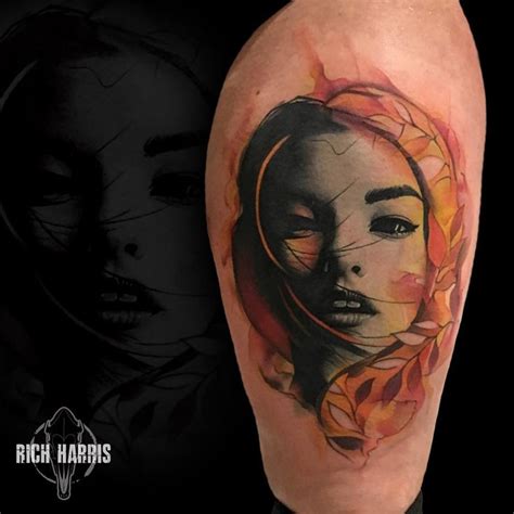 Rich Harris Tattoo Art Abstract Tattoo Portrait Tattoo Dark Horse