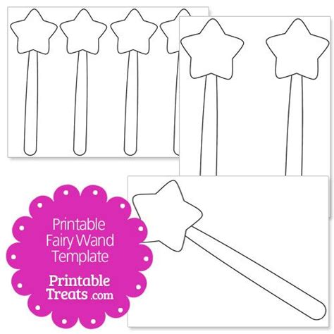 Printable Fairy Wand Template Magic Wand Craft Fairy Wands Wands