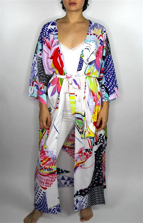 Kimono Robe / Long Kimono / Japanese Kimono / Kimono dress / | Etsy | Fancy robes, Long kimono ...