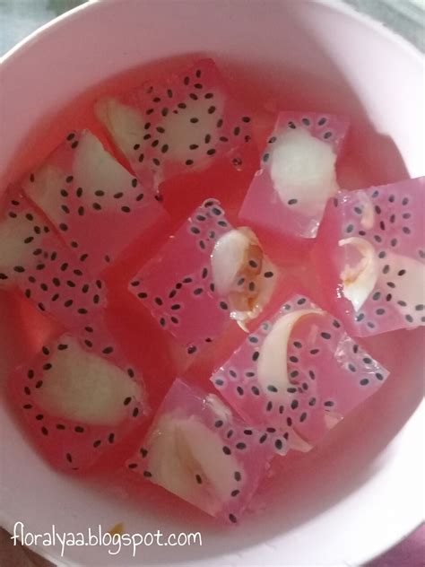 Ingredients for coloured agar agar: Resepi agar agar sirap laici - Izzah Alya