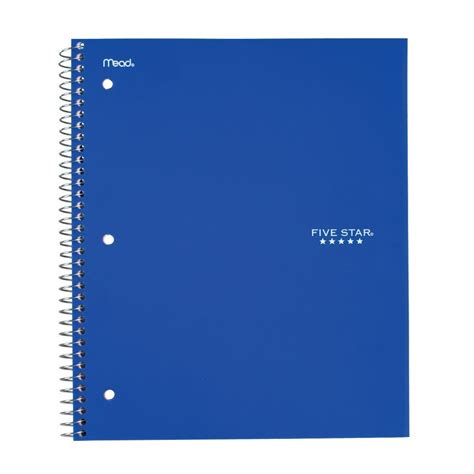 Five Star Spiral Notebook 1 Subject Quad Ruled Paper 100 Sheets 11