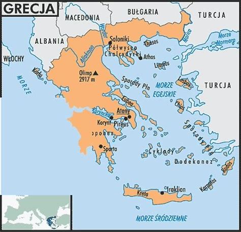 Po O Enie Grecji Albania Map Macedonia