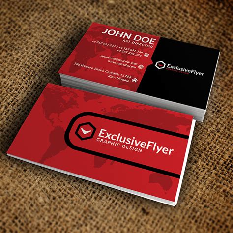 Modern Business Card Premium Business Card Template Exclsiveflyer