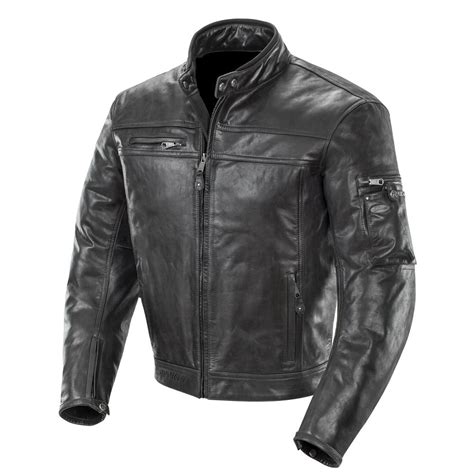 Joe Rocket Powershift Leather Motorcycle Jacket Black
