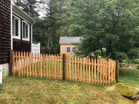 4 Cedar Spaced Picket Fence In Marion Abs Fence Inc