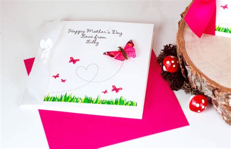 Personalised Butterfly Mothers Day Card By Made With Love Designs Ltd