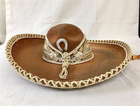 Vintage Mexican Felt Sombrero