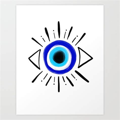 Evil Eye Art Print By Caitastropheco X Small In 2020 Evil Eye Art