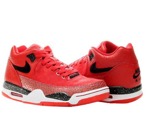 Nike Nike Flight Squad Qs Redblack Silver Mens Basketball Shoes
