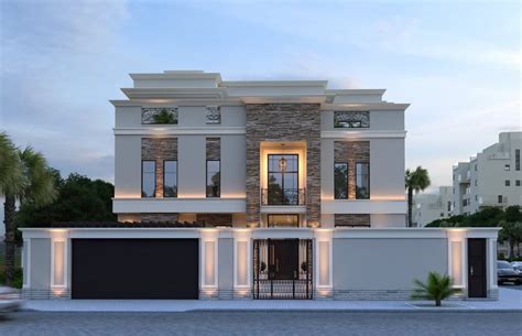 Modern Classic House Design Exterior Design Dammam Ksa Cas
