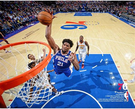 Get a summary of the atlanta hawks vs. Joel Embiid Philadelphia 76ers Unsigned Dunk vs. Atlanta Hawks 8" x 10" Photo | eBay