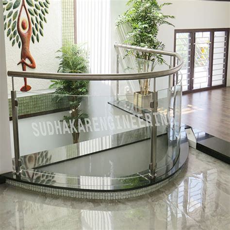 Ss Railing With Glass At Rs 1200running Feet Stainless Steel Glass