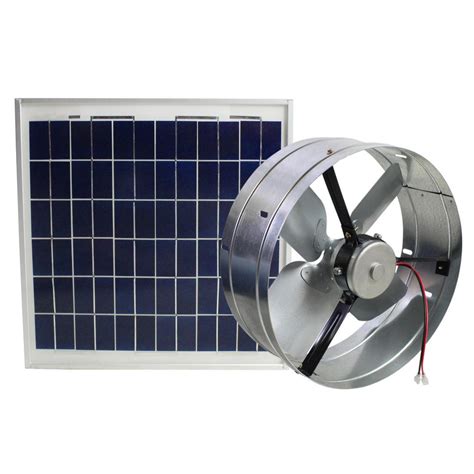Ventamatic 433 Cfm Solar Powered Gable Mount Power Attic Ventilator
