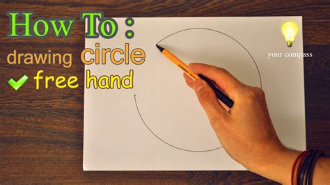 How To Draw Freehand A Perfect Circle Tutorial Circle Drawing A