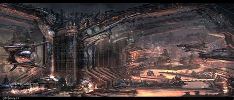 Sci Fi City 3 21 13 On Deviantart Sci