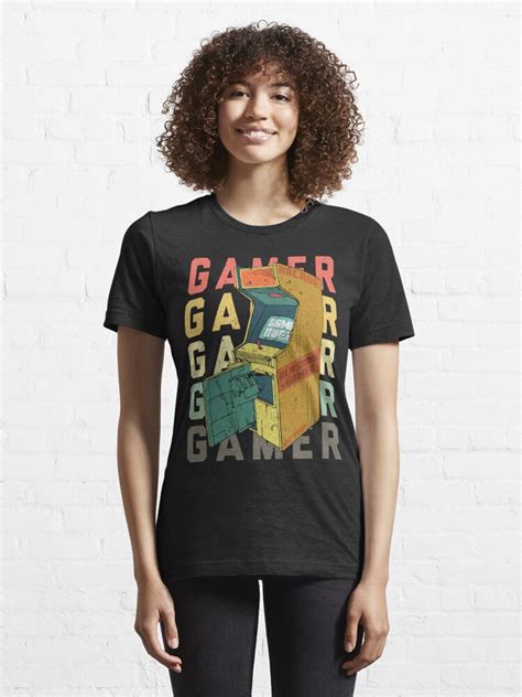 Oldskool Vintage Arcade Gamer T Shirt By Livegood Redbubble