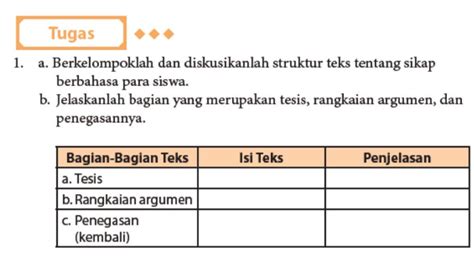 Kunci Jawaban Bahasa Indonesia Kelas Halaman Struktur Teks