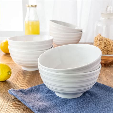 Better Homes And Gardens Anniston Porcelain Textured Bowls Set Of 12
