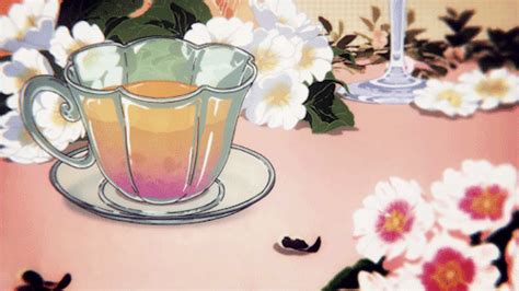Anime S Kawaii Food Kawaii Anime Tea  Coffee  Kitten Art