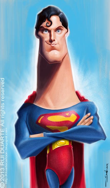 Caricaturas Caricaturista Caricatura Supermanchristopher Reeve