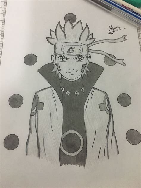 My Drawing Of Naruto Mode Rikudou Sannin Anime Naruto