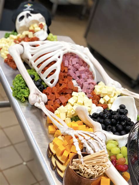 Skeleton Antipasto Display Halloween Themed Food Halloween Food