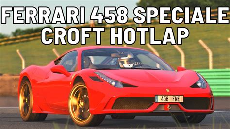 Ferrari 458 Speciale Hotlap At Croft Assetto Corsa YouTube