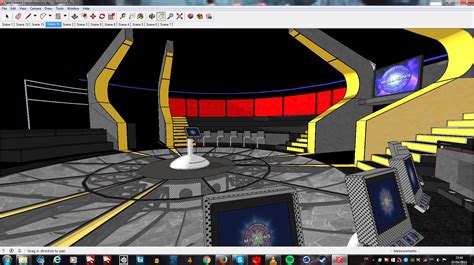 Hybrid set project (sketchup & c4d). Wwtbam Sketchup - WWTBAM : Hybrid set project (Sketchup ...