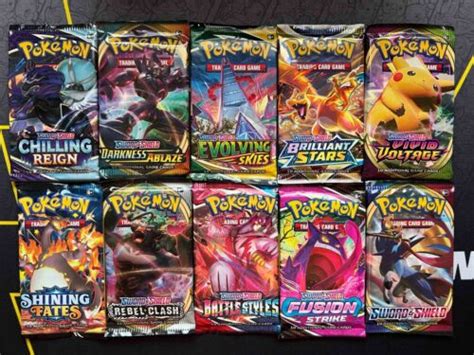 Pokemon Tcg Sword And Shield Era Booster Packs Choose Your Set Free